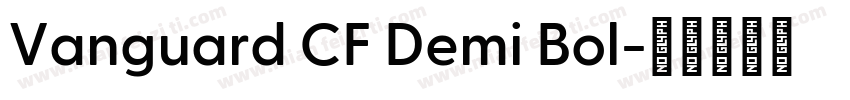 Vanguard CF Demi Bol字体转换